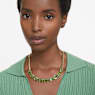 Millenia necklace, Octagon cut, Green, Gold-tone plated - Swarovski, 5671255