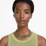 Collier Tennis Millenia, Taille octogonale, Dégradé de couleur, Vert, Placage de ton or - Swarovski, 5671257