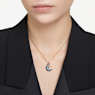 Luna pendant, Crystal pearl, Moon, Multicolored, Rose gold-tone plated - Swarovski, 5671585