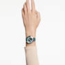 Octea Chrono Uhr, Schweizer Produktion, Lederarmband, Grün, Roségoldfarbenes Finish - Swarovski, 5672931
