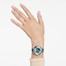 Montre Octea Chrono, Fabriqué en Suisse, Bracelet en cuir, Verte, Finition or rose - Swarovski, 5672931