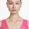 Hyperbola hanger, Infinity, Wit, Roségoudkleurige toplaag - Swarovski, 5677623