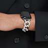 Sparkling chain strap, For Apple Watch® 40mm & 41mm, Silver tone, Stainless steel - Swarovski, 5678671