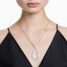 Pendentif Hyperbola, Tailles variées, Infini, Blanc, Métal rhodié - Swarovski, 5679438