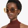 Lunettes de soleil, Oversize, Forme carrée, SK6011, Marron - Swarovski, 5679528