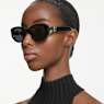 Sunglasses, Cat-eye shape, SK6002, Black - Swarovski, 5679544