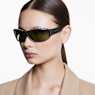 Lunettes de soleil, Forme rectangulaire, SK6009, Grises - Swarovski, 5679546