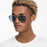 Sunglasses, Pilot shape, SK7005, Blue - Swarovski, 5679547