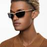 Sunglasses, Rectangular shape, SK7001, Black - Swarovski, 5679554