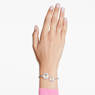 Idyllia bangle, Flower, Yellow, Rhodium plated - Swarovski, 5679937
