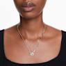 Idyllia hanger, Bloem, Geel, Rodium toplaag - Swarovski, 5679939