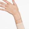 Braccialetto Imber, Taglio Round, Design sparpagliato, Bianco, Placcato color oro - Swarovski, 5680094