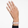 Hyperbola 闊手鐲, Infinity, 白色, 鍍白金色 - Swarovski, 5680269
