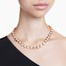 Naszyjnik Tennis Imber, Szlif okrągły, Biały, Powłoka w odcieniu złota - Swarovski, 5682585