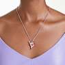 Alice in Wonderland pendant, Playing card, Red, Rhodium plated - Swarovski, 5682805
