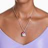 Alice in Wonderland pendant, Mushroom, Red, Rhodium plated - Swarovski, 5682811