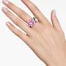 Alice in Wonderland cocktail ring, Flower, Multicolored, Rhodium plated - Swarovski, 5682818