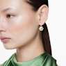 Idyllia drop earrings, Flower, Yellow, Rhodium plated - Swarovski, 5683243