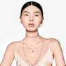 Constella necklace, White, Gold-tone plated - Swarovski, 5683354