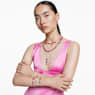 Bracelet Tennis Millenia, Taille octogonale, Rose, Placage de ton or - Swarovski, 5683428