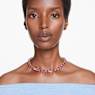 Millenia Tennis necklace, Octagon cut, Pink, Gold-tone plated - Swarovski, 5683429
