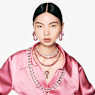 Millenia Tennis necklace, Octagon cut, Pink, Gold-tone plated - Swarovski, 5683429