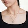 Meteora layered pendant, White, Gold-tone plated - Swarovski, 5683442