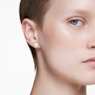 Clous d'oreilles Meteora, Blanches, Placage de ton or - Swarovski, 5683444