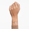 Meteora bangle, White, Rose gold-tone plated - Swarovski, 5683452