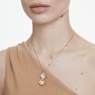 Idyllia pendant, Crystal pearl, Shell, White, Gold-tone plated - Swarovski, 5683966