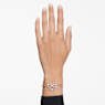 Hyperbola bangle, Infinity, White, Rhodium plated - Swarovski, 5684049
