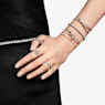 Hyperbola bangle, Infinity, White, Rhodium plated - Swarovski, 5684049
