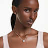 Idyllia set, Mixed cuts, Flower, Blue, Rhodium plated - Swarovski, 5685437