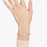 Numina バングル, ミックス・ラウンド・カット, ホワイト, ゴールドトーン・プレーティング - Swarovski, 5686944