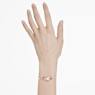 Gema bracelet, Crystal pearl, Mixed cuts, Flower, Pink, Gold-tone plated - Swarovski, 5688488