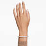 Meteora bangle, Snow pavé, White, Rose gold-tone plated - Swarovski, 5688612