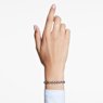 Imber Tennis bracelet, Round cut, Black, Ruthenium plated - Swarovski, 5689421