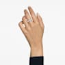 Matrix Vittore ring, Pear cut, White, Silver-tone finish - Swarovski, 5689469