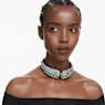 Sublima choker, Round cut, Multicolored, Ruthenium plated - Swarovski, 5689599