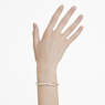 Hyperbola armband, Ronde slijpvorm, Wit, Gemengde metaalafwerking - Swarovski, 5689720
