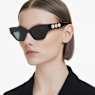 Sunglasses, Cat-eye shape, Black - Swarovski, 5691693