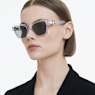 Sunglasses, Square shape, SK6018, White - Swarovski, 5691736