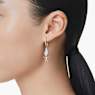 Cercei cu drop Good Luck Trolls, Trol, Albi, Placat cu auriu - Swarovski, 5691944