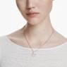 Constella pendant, Pavé, Round cut, White, Rose gold-tone plated - Swarovski, 5692266