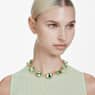 Collier Tennis Chroma, Taille coussin, Multicolore, Placage de ton or - Swarovski, 5692482
