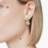 Chroma drop earrings, Cushion cut, Multicolored, Gold-tone plated - Swarovski, 5692492