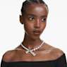 Collana Matrix, Taglio misto, Bianca, Placcato rodio - Swarovski, 5692521