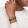 Pulsera Numina, Talla redonda, Negra, Baño de rutenio - Swarovski, 5692605