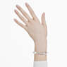 Dextera bracelet, Crystal pearl, Mixed links, White, Rhodium plated - Swarovski, 5692743