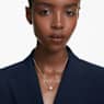 Dextera pendant, Round cut, Sphere, White, Rhodium plated - Swarovski, 5693206